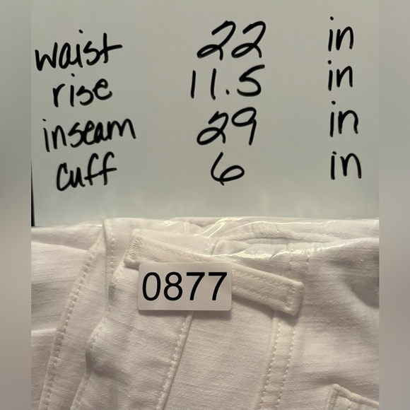 NEW J Crew 8" Mid Rise Skinny Jean Signature Stretch 35 White $118 0877 - Picture 12 of 12